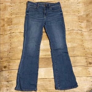 American Eagle Hi-Rise Skinny Kick Jeans 8 Short